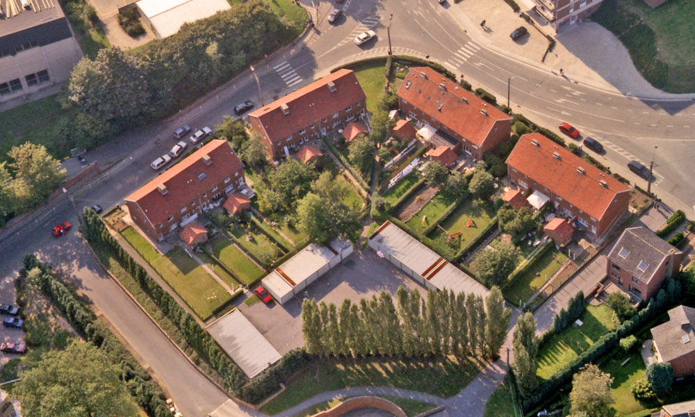 Rue de Sotriamont à Nivelles - Vue d'un bloc de maisons